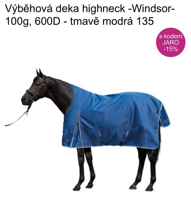 Výběhová deka HKM Windsor HighNeck 100g