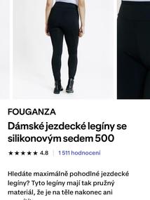 Jezdecké legíny Decathlon s gripem