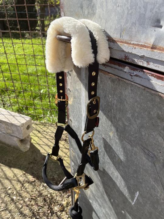 Ohlávka s umělým beránkem + vodítko