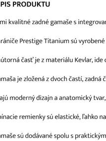 Chrániče PRESTIGE zadné T-TEC