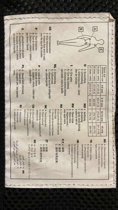 Fouganza safety 100 bodyprotector black JR