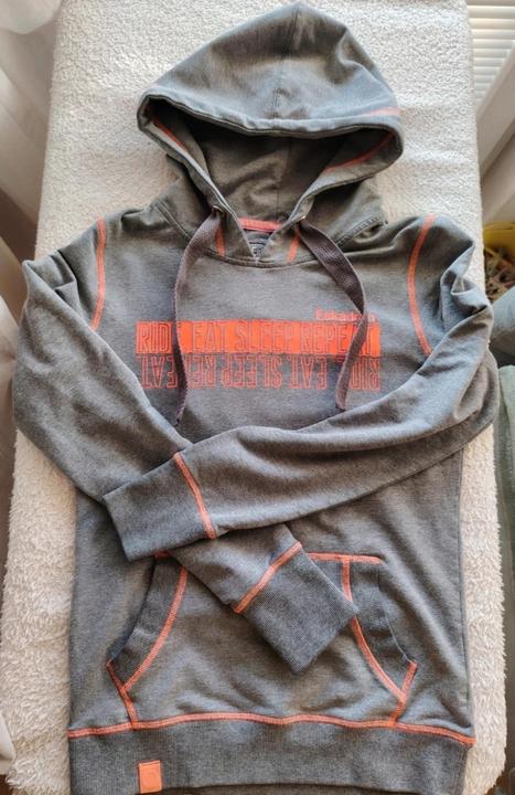 Eskadron Equestrian mikina S sivá s kapucňou jazdecká